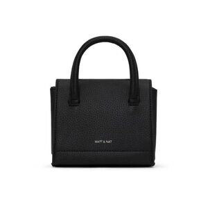 Matt & Nat Black Structured Top-Handle Satchel
